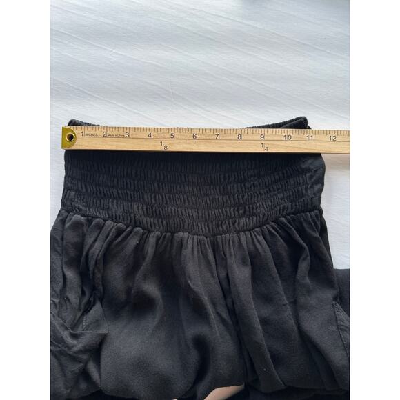 Island Planet🌿Black Palazzo Pants Wide Leg Boho Lounge Resort Women’s SZ Small - Picture 4 of 10